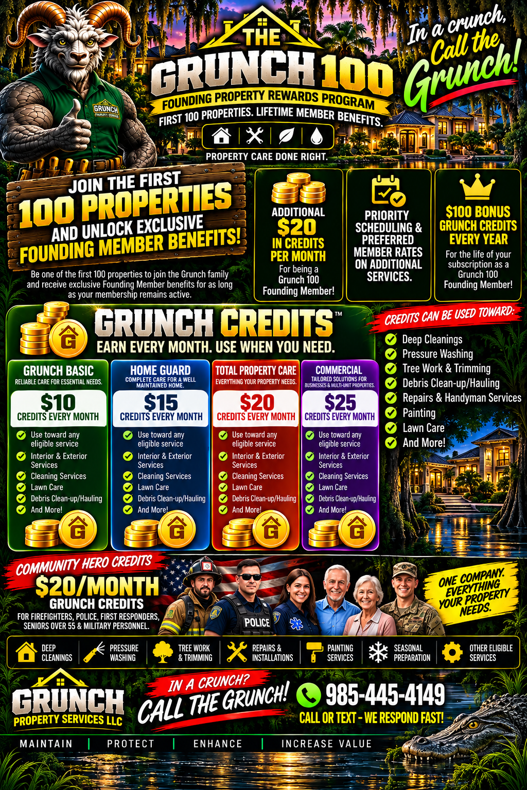 Grunch 100 founding member badge artwork